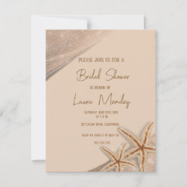 ビーチエレガントボホブライダルシャワー招待