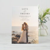 ビーチエレガント先ウェディング2写真 サンキューカード (スタンド正面)