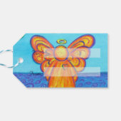 ビーチエンジェルホリデーカスタムラベルカード ギフトタグ (裏面横)