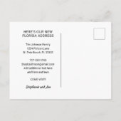 ビーチオクロック海波新しいホームムービング 案内ポストカード (裏面)