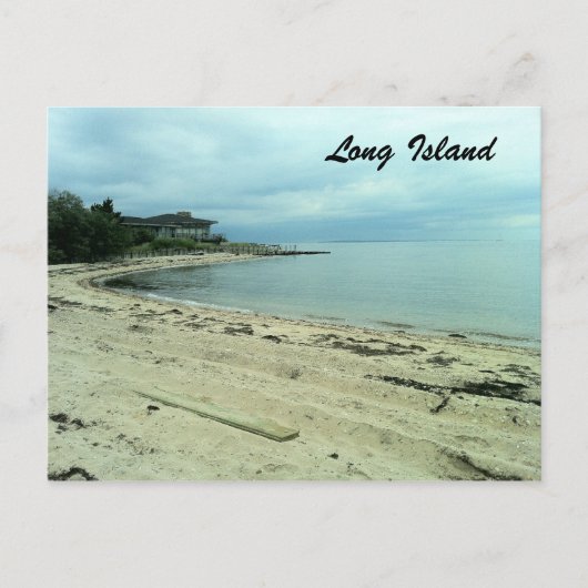 ビーチオンシェルターアイランド， NY ポストカード (正面)