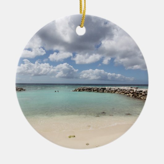 ビーチオンデパームアイランドアルバ セラミックオーナメント (正面)
