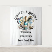 ビーチカキきらめくュワインパーティーイベントシック タペストリー (正面)