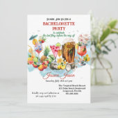 ビーチカクテルトロピカルフルーツバチェロレッテ 招待状 (スタンド正面)