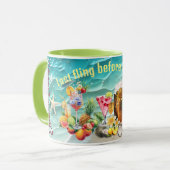 ビーチカクテルトロピカルフルーツ独身最後のパーティー マグカップ (正面左)