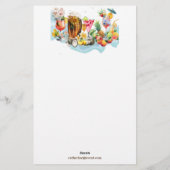 ビーチカクテルトロピカルフルーツ独身最後のパーティー 便箋 (裏面)