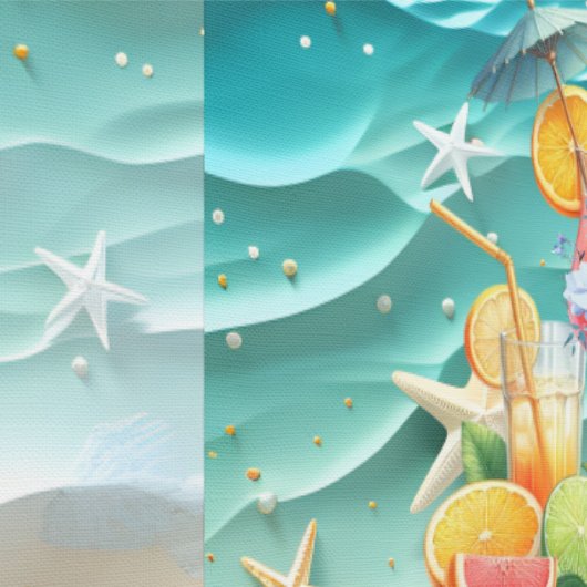 ビーチカクテルトロピカルフルーツ独身最後の夜 壁紙 (縫い目)