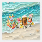 ビーチカクテルトロピカルフルーツ独身最後の夜 壁紙 (正面)