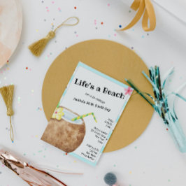 ビーチカクテルバースデーパーティー 招待状