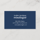 ビーチカクテルビジネスカード 名刺 (裏面)
