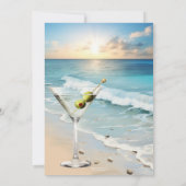 ビーチカクテルブライダルシャワー 招待状 (裏面)