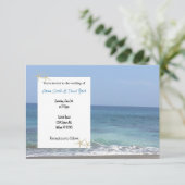 ビーチカジュアル結婚式招待状 招待状 (スタンド正面)
