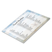 ビーチカスタマイズ可能な旅行荷造りリストチェックリストN ノートパッド (アングル)