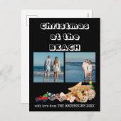 ビーチカスタム🎄クリスマスシーシェルズコラージュ シーズンポストカード (正面/裏面)