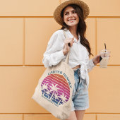 ビーチカスタムクルーズファミリー懇親会サンセットバケーション トートバッグ