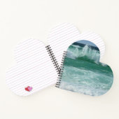 ビーチカスタムシースケープシーサイドシーサイドシーウェーブズテンプレート ノートブック (内部)