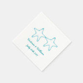 ビーチカスタムスタフィッ結婚グナプキンス スタンダードカクテルナプキン (角)