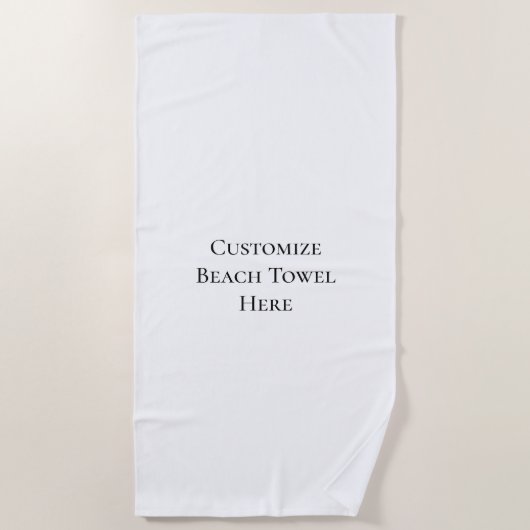 ビーチカスタムタオルバケーションデザインテンプレートプール ビーチタオル (正面)