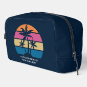 ビーチカスタムバケーションキュートトロピカルパームツリーブルー ドップキット (右コーナー)