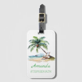 ビーチカスタムバケーション ラゲッジタグ (正面縦)