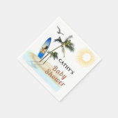 ビーチカスタムブランドサーフベイビーシャワーペーパーナプキン スタンダードカクテルナプキン (角)