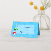 ビーチカスタムボールプールおもちゃ座席表 プレイスカード (正面)