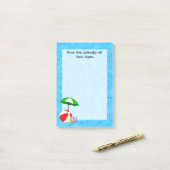 ビーチカスタムボールプール傘itノートをポスト ポストイット (デスク上)