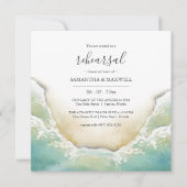 ビーチカスタムリハーサルディナー招待状 招待状 (正面)