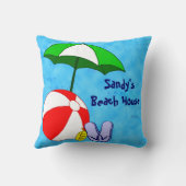 ビーチカスタム傘及びボール装飾用クッション クッション (裏面)