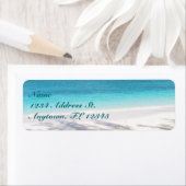 ビーチカスタム差出人住所ラベル ラベル (インサイチュ)