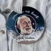 ビーチカスタム文字葬儀/記念写真トリビュート 缶バッジ (インサイチュ)