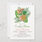 ビーチカップルシャワー招待状 招待状 (正面)
