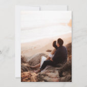 ビーチカップル日付の保存 セーブザデート (裏面)