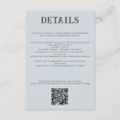 ビーチカップルQRコードと詳細 エンクロージャーカード (正面)