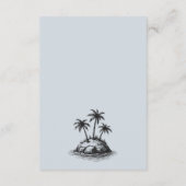 ビーチカップルQRコードと詳細 エンクロージャーカード (裏面)