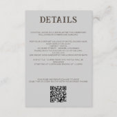 ビーチカップルQRコードと詳細 エンクロージャーカード (正面)