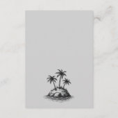 ビーチカップルQRコードと詳細 エンクロージャーカード (裏面)