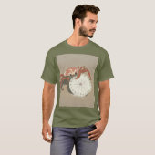 ビーチカニとサンドドル Tシャツ (正面フル)