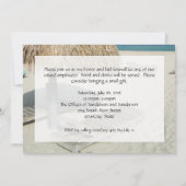 ビーチカバナシーンリタイアメントパーティの招待状 招待状 (裏面)