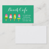 ビーチカフェ氷塊夏 名刺 (正面/裏面)