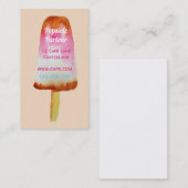 ビーチカフェ氷塊夏 名刺 (正面/裏面)