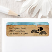 ビーチカメお洒落住所 シール (インサイチュ)