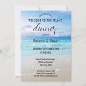 ビーチカラフルコースタルリハーサルディナー 招待状 (正面)