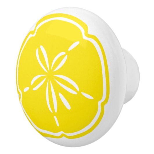 ビーチカラフルシェル砂ドル引出しノブ セラミックノブ (右)