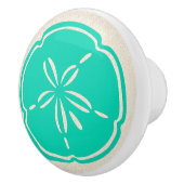 ビーチカラフルシェル砂ドル引出しノブ セラミックノブ (右)