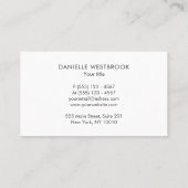 ビーチカラフルストーンレッドピンクグリーン 名刺 (裏面)