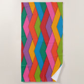 ビーチカラフルタオル ビーチタオル (正面)