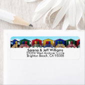 ビーチカラフルハウスハッツ ラベル (インサイチュ)