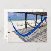 ビーチカラフルハンモックスコズメルメキシコハガキ ポストカード (正面/裏面)