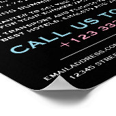 ビーチカラフルヒトデ旅行代理店広告の ポスター (角)